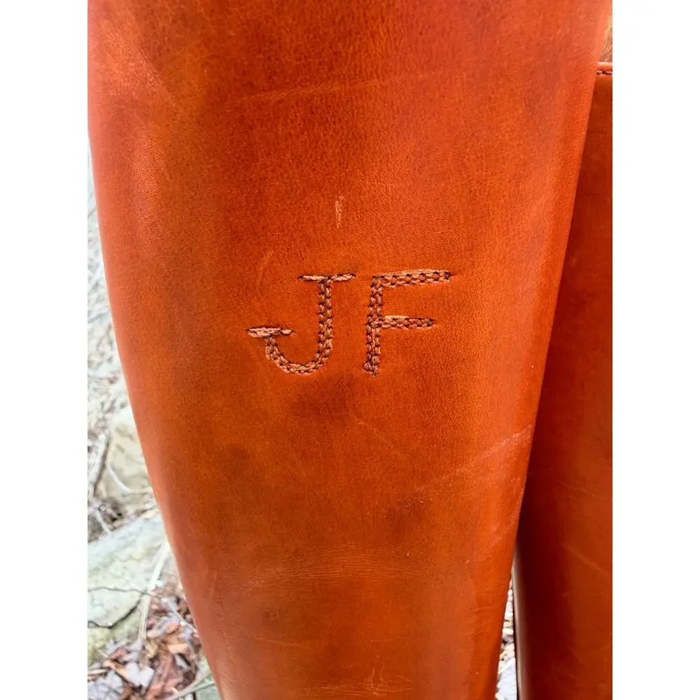 Vogel Bespoke Riding Boots Sz 41 Tan Leather 3-Pc Wood Trees Ultra Luxe
